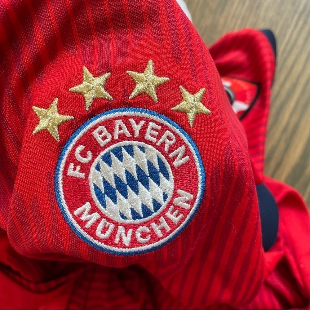 Adidas UEC FC Bayern Munich Home GPS Adult Soccer Jersey (Red) Large - Picture 4 of 11